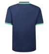 Thumbnail Back view of midnight blue polo with tipped collar.